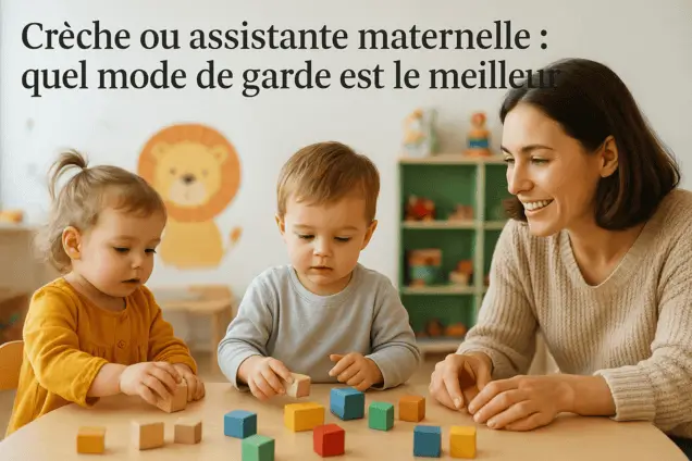 Enfant jouant avec une assistante maternelle